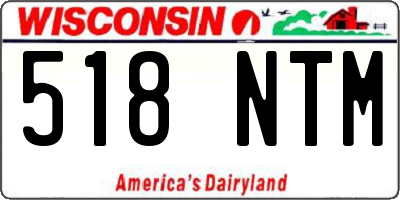 WI license plate 518NTM