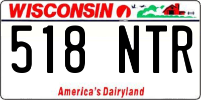 WI license plate 518NTR