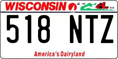 WI license plate 518NTZ