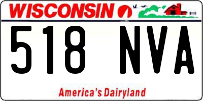 WI license plate 518NVA
