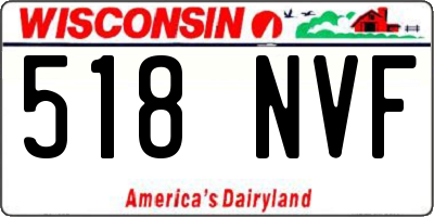 WI license plate 518NVF