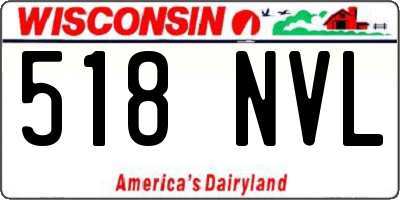 WI license plate 518NVL
