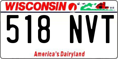 WI license plate 518NVT