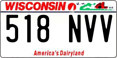 WI license plate 518NVV