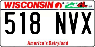 WI license plate 518NVX