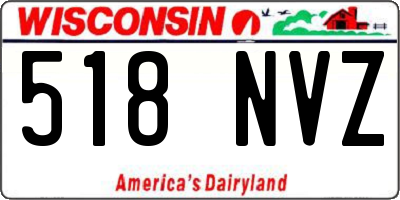 WI license plate 518NVZ
