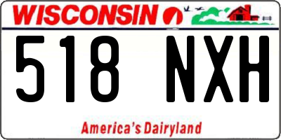 WI license plate 518NXH