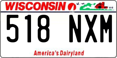 WI license plate 518NXM