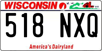 WI license plate 518NXQ