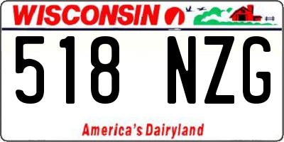 WI license plate 518NZG