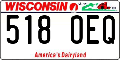 WI license plate 518OEQ
