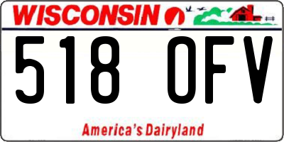 WI license plate 518OFV