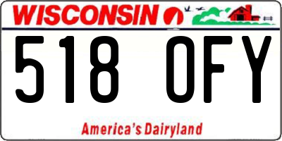 WI license plate 518OFY