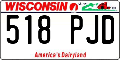 WI license plate 518PJD
