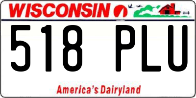 WI license plate 518PLU