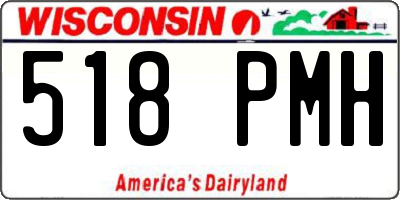 WI license plate 518PMH