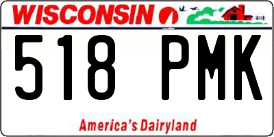 WI license plate 518PMK