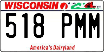 WI license plate 518PMM