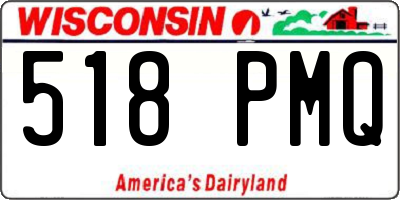 WI license plate 518PMQ