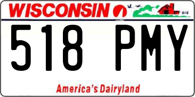 WI license plate 518PMY