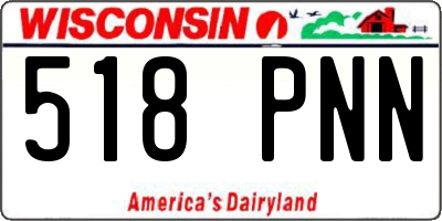 WI license plate 518PNN