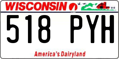 WI license plate 518PYH