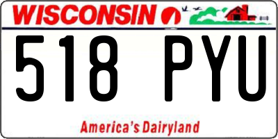 WI license plate 518PYU