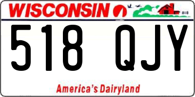 WI license plate 518QJY