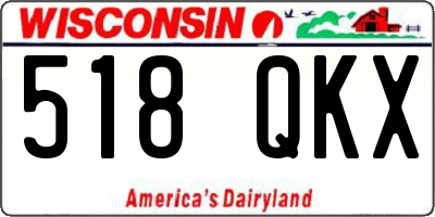 WI license plate 518QKX