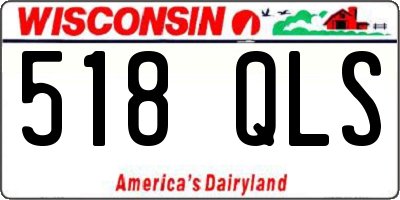 WI license plate 518QLS