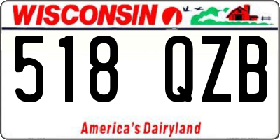 WI license plate 518QZB