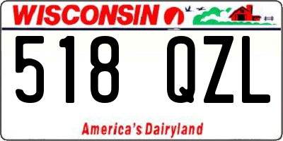 WI license plate 518QZL