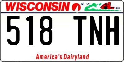 WI license plate 518TNH