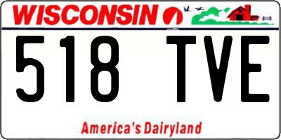 WI license plate 518TVE