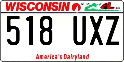 WI license plate 518UXZ