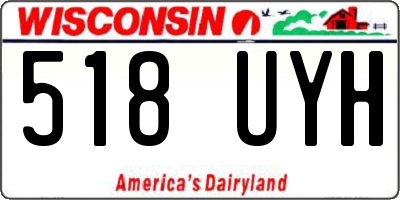 WI license plate 518UYH