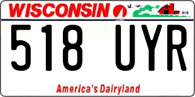 WI license plate 518UYR