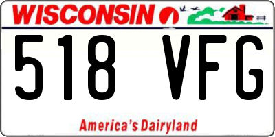 WI license plate 518VFG