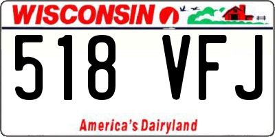 WI license plate 518VFJ