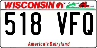 WI license plate 518VFQ