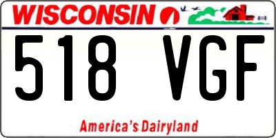WI license plate 518VGF