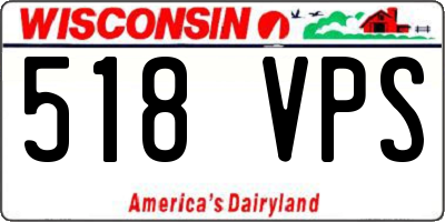 WI license plate 518VPS