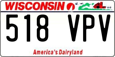 WI license plate 518VPV