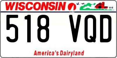WI license plate 518VQD