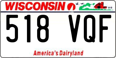 WI license plate 518VQF
