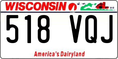 WI license plate 518VQJ