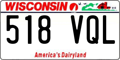 WI license plate 518VQL