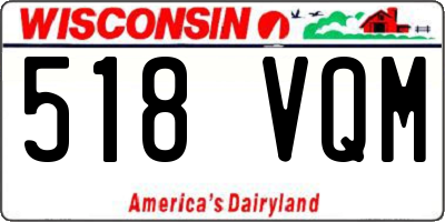 WI license plate 518VQM