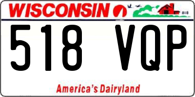 WI license plate 518VQP