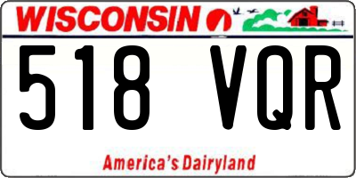 WI license plate 518VQR